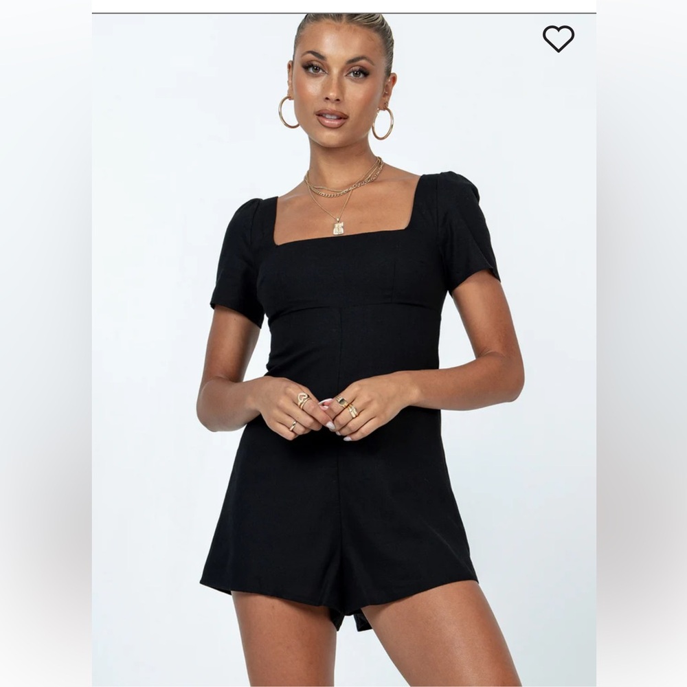 NWOT HASTINGS ROMPER BLACK - Picture 2 of 7
